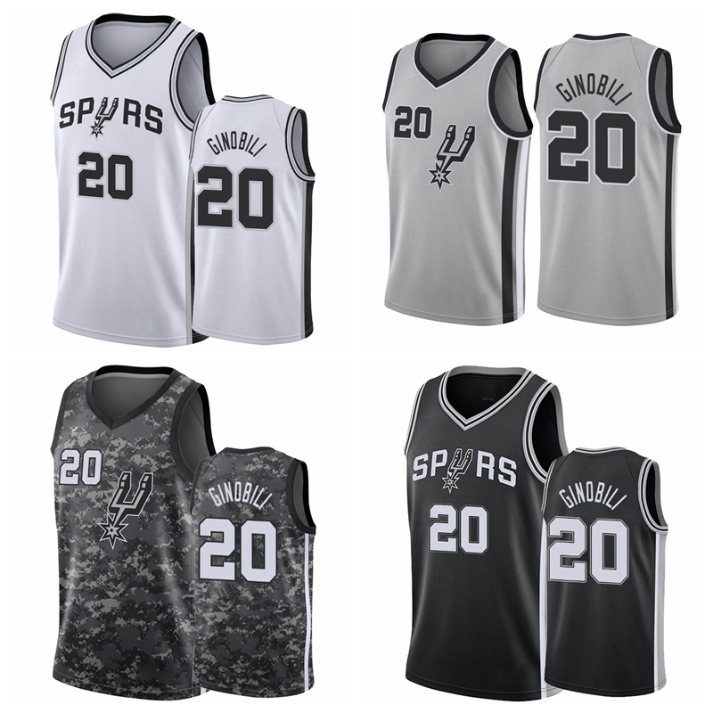 

SanAntonioSpursMEN Manu Ginobili 2018 Icon Black Jersey