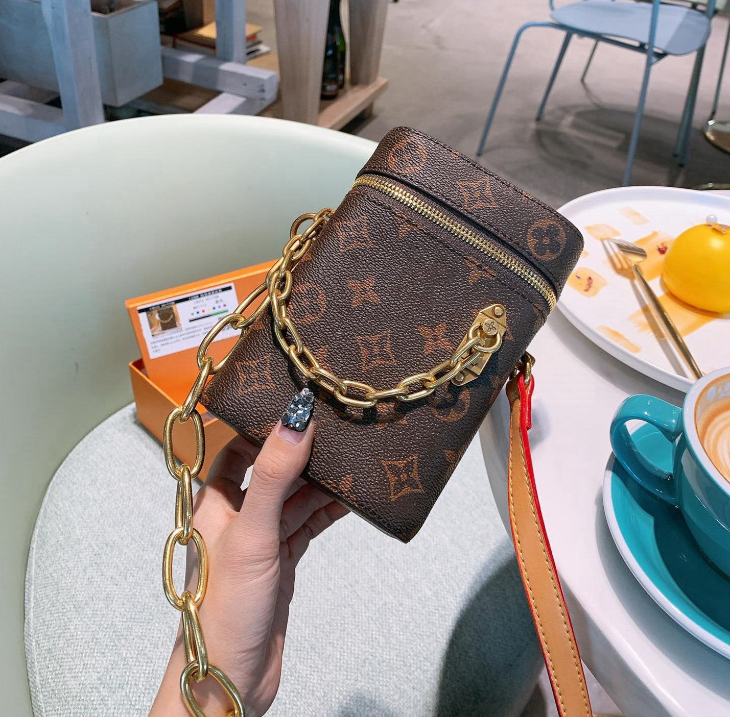 

Luxury Brand Leather Shoulder Bag 2021 Fashion Women's Classic Handbags High Quality Crossbody Bags -L2285, Red;black