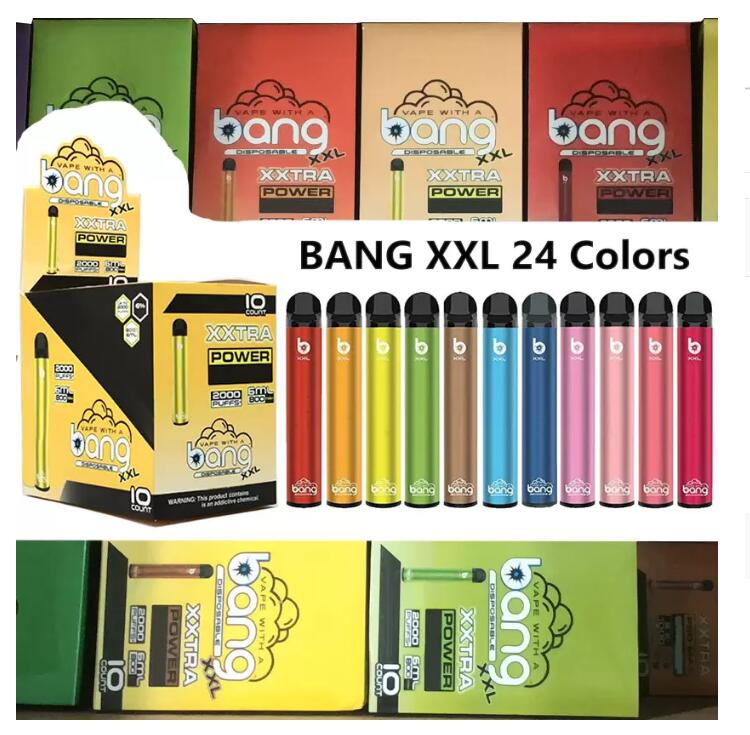 

Bang XXL Disposable Device 800mAh Battery Pre-filled 6ml Pod 2000 Puffs XXtra Kits Vape Pen