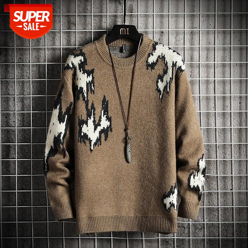 

Men'S Sweaters Spring Autumn Winter Clothes 2020 Black Pull OverSize -4XL 5XL Korea Style Casual Standard Pullovers #yk0Q, White;black