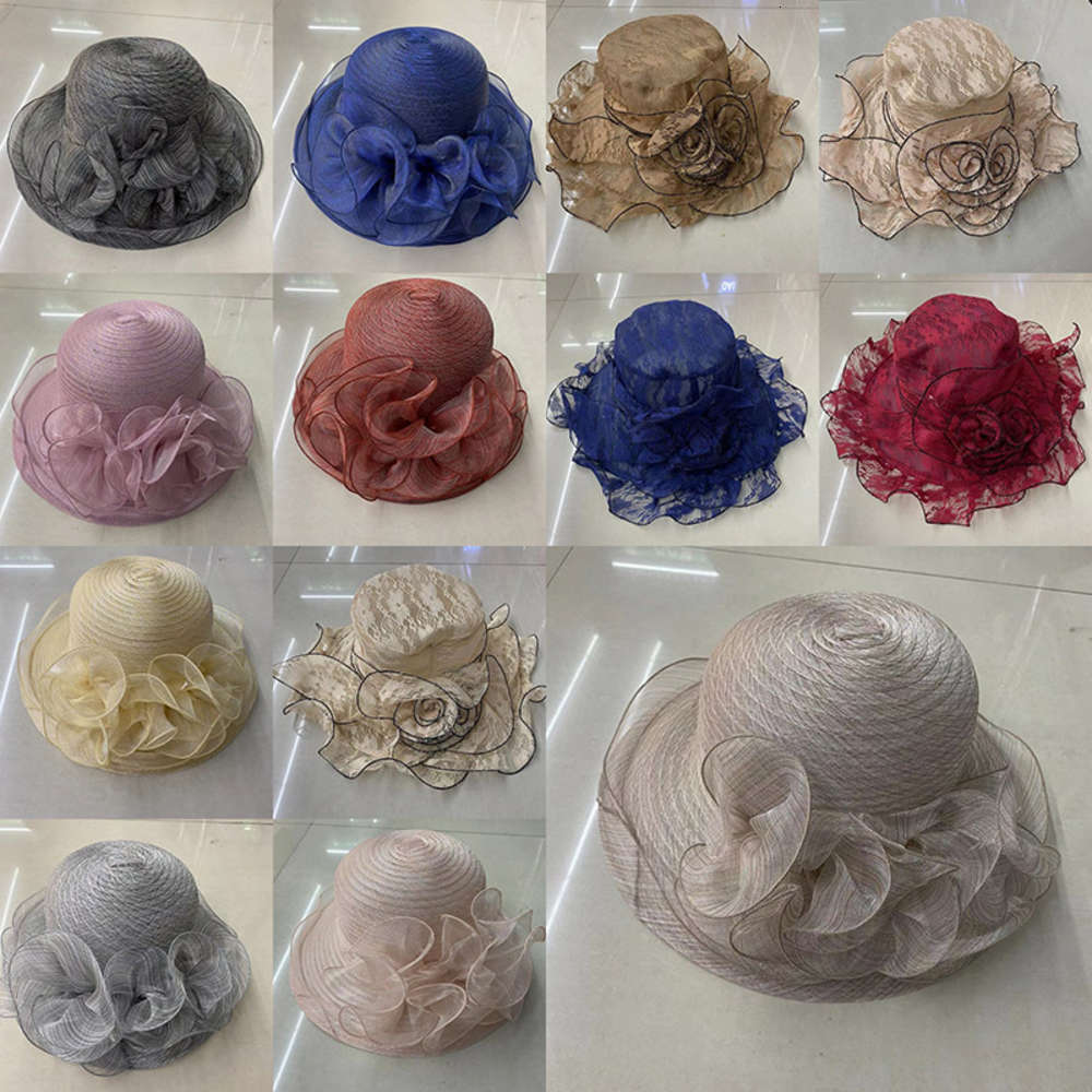 

Summer outdoor travel sunscreen hat British style women's fashion Mesh Hat, Blue;gray