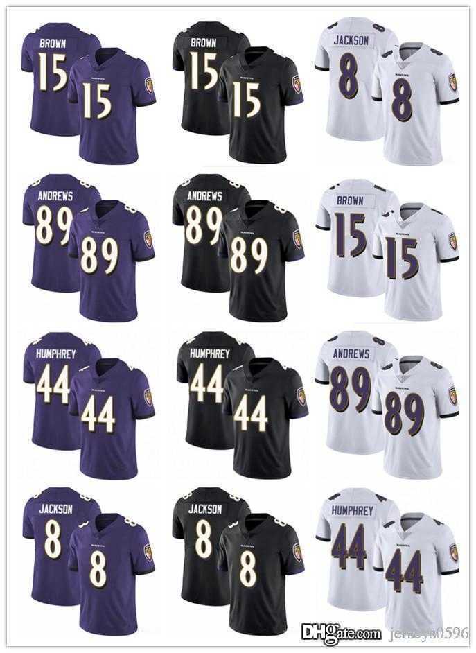 

Men Baltimore''Ravens''women youth 9 Justin Tucker 8 Lamar Jackson 89 Mark Andrews 44 Marlon Humphrey 15 Marquise Brown, Black;red