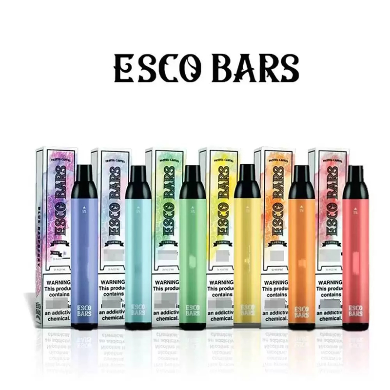 

ESCO BARS Disposable E cigarette 2500 Puffs Vape Pen 1000mAh Devices 6ml Pre-Filled Pods Cartridges Vaporizers Kit 26 Colors