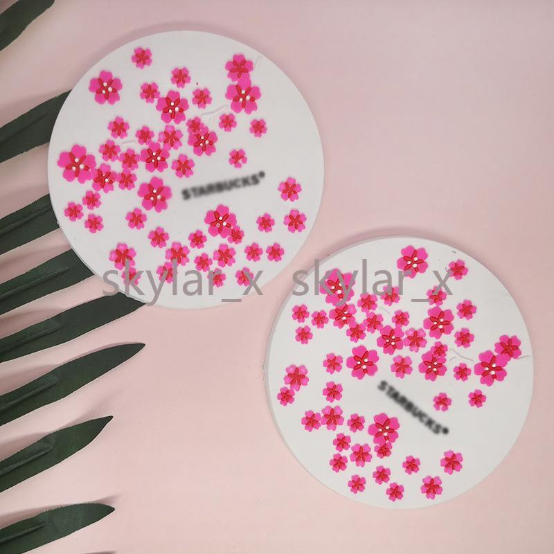 

Starbucks Pink Coaster Thermal Insulation Anti-slip Mat Silicone Mat Water Cup Coffee Mats Various Styles for Choice