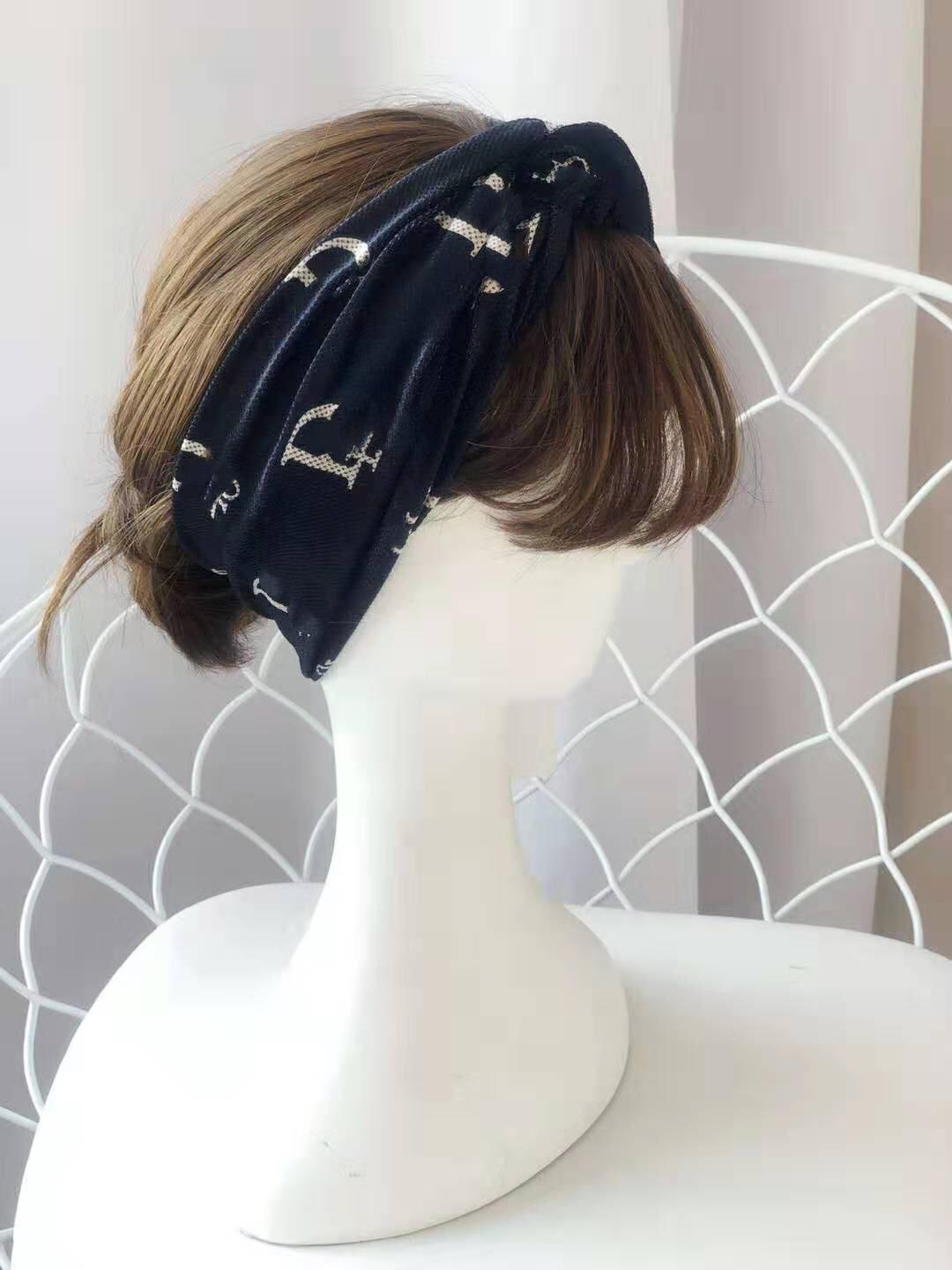 

2021 Girls Cross letter designer Prints Headband Stretch Sport Yoga Hairbands For Women Headwrap Bandana Hair Accessories Jewelry Top Quality