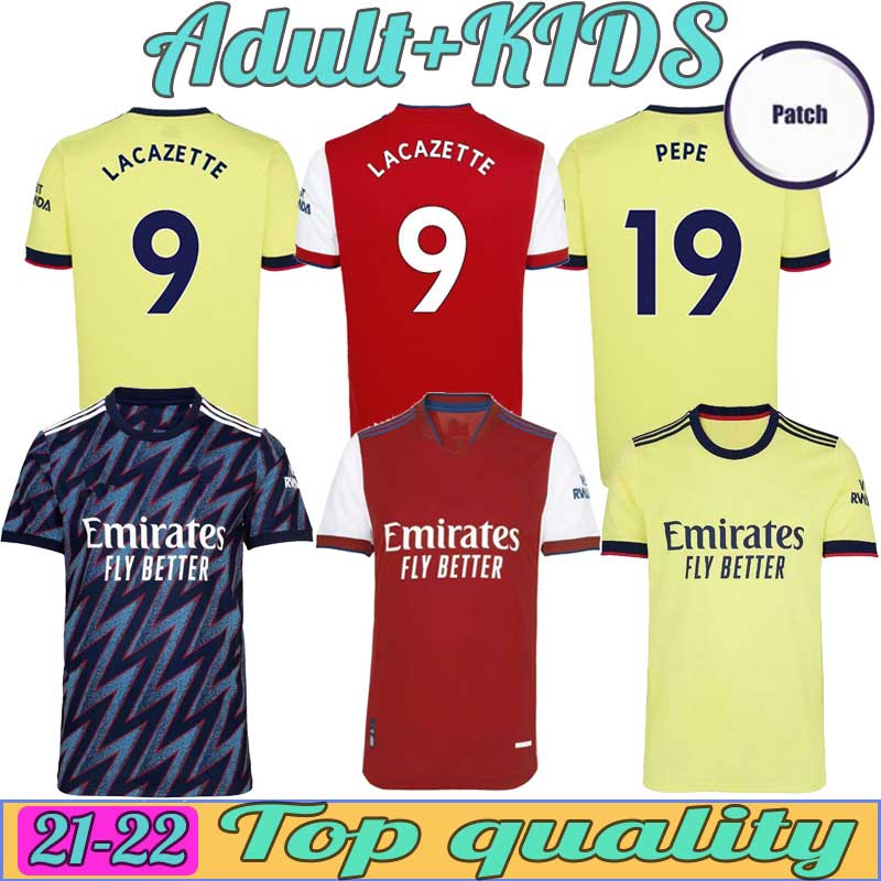 

Arsen 21 22 Gunners Soccer jersey 2021 2022 PEPE NICOLAS CEBALLOS HENRY GUENDOUZI SMITH ROWE WILLIAN TIERNEY ODEGAARD SAKA THOMAS Football shirt kids kit Uniforms