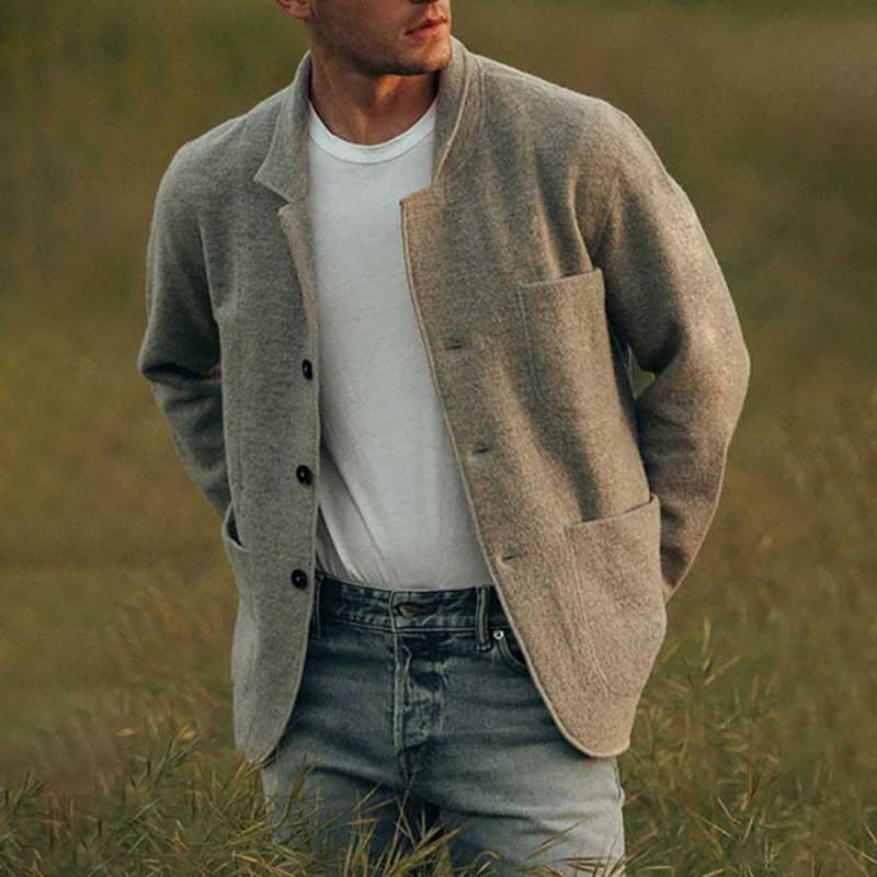 

Jacket Men 2020 Autumn Men's Fit Jacket Button Casual Cardigan Coat Sports Casual Men Hip Hop Jacket Bomber Jackets X0621, Gray