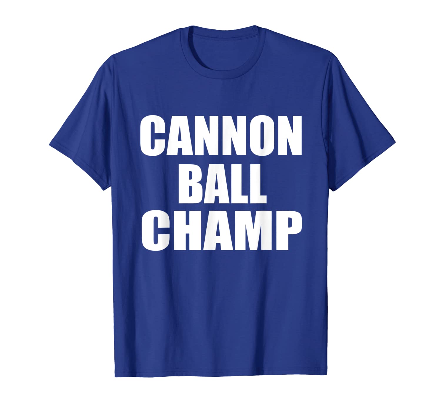 

Cannon Ball Champ Funny Swimming Diving Tshirt Gift, White;black