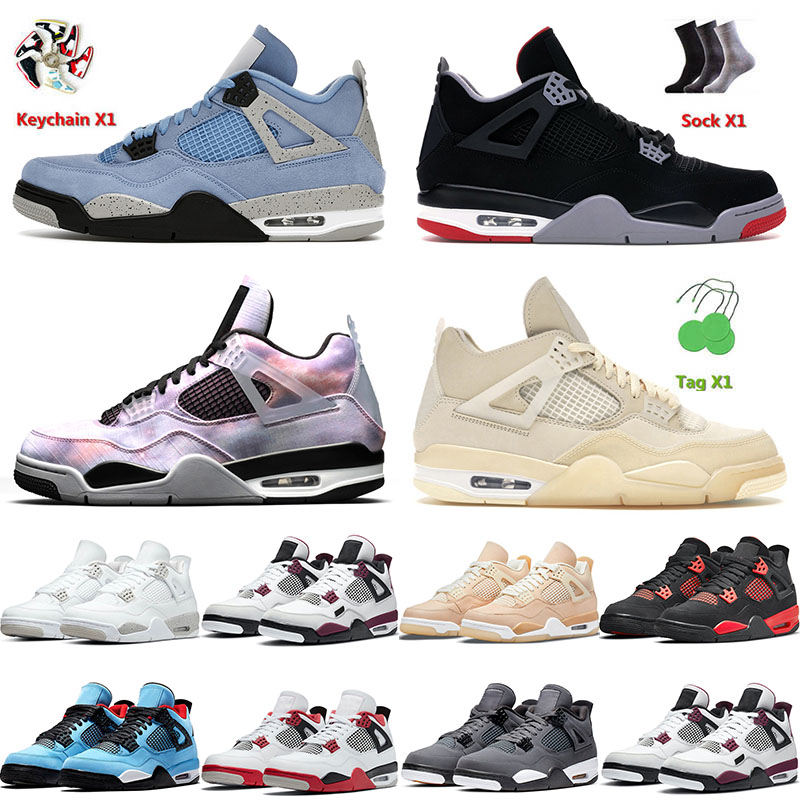 

With Box 2022 Mens Jorda Basketball Shoes Jumpman 4 4s IV Red Thunder University Blue Infrared White Oreo Taupe Haze Men Women Trainers Sneakers 36-47, C10 diy 40-47