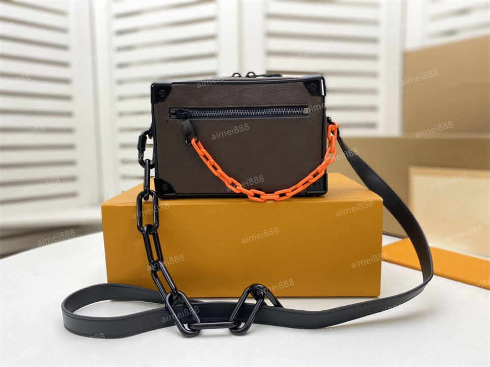 

Top fashion flip bag small handbag ladies famous brand designer Messenger Bag Shoulder Bag Leather chain zipper handbag, Box
