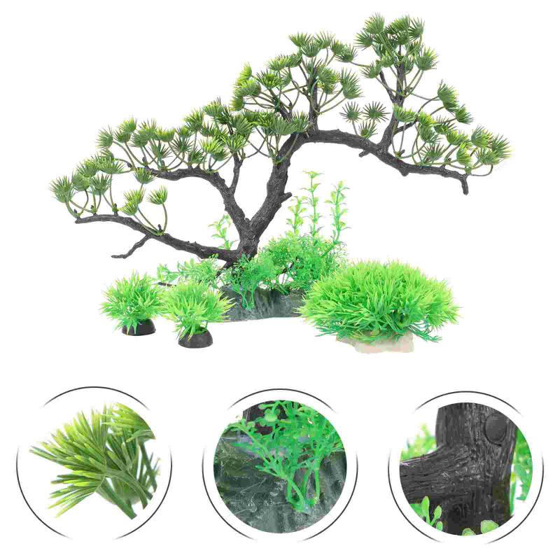 

Decorations 1 Set Of Aquarium Resin Decor Landscaping Fish Tank Tree