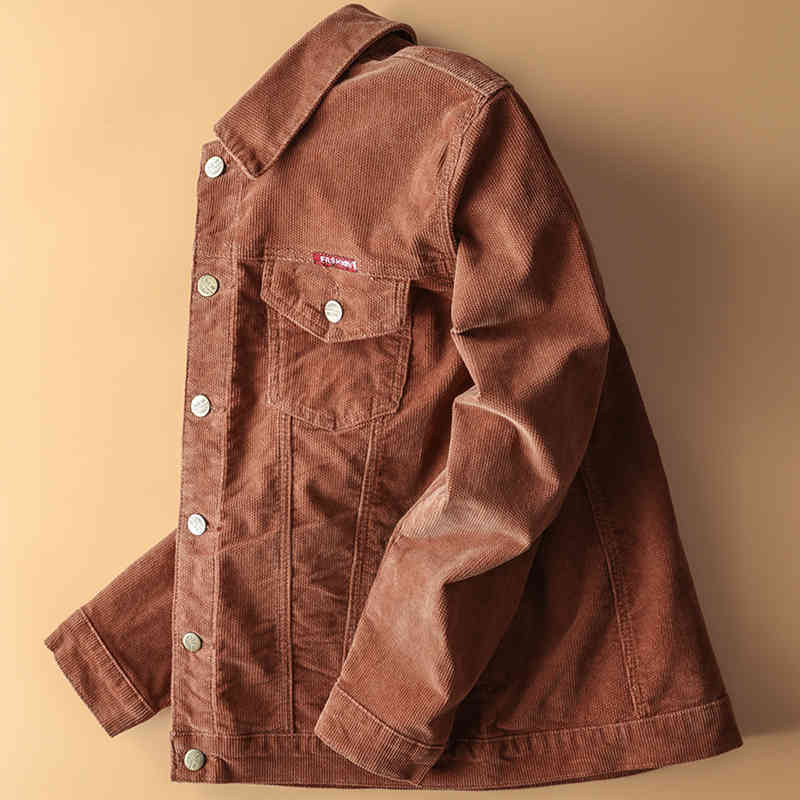 

men's jackets fall velvet jacket solid men denim cotton turn-down collar fine fit bomber man xr4f, Black;brown