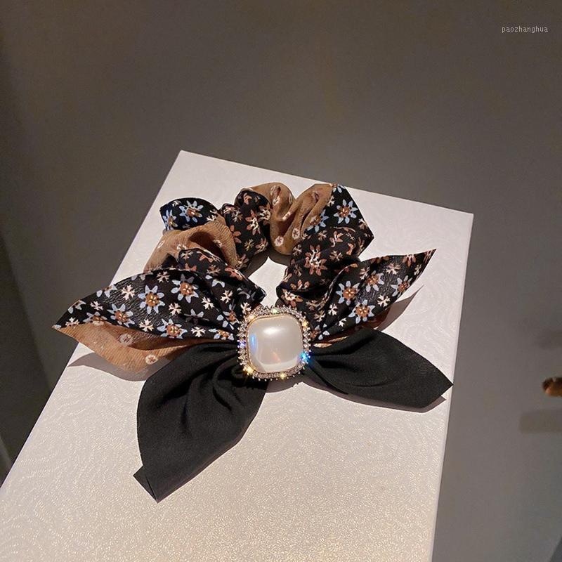 

Hair Clips & Barrettes Retro Scrunchie Bundle Elastic Band Rope Women Headband Luxury Hairband Pearl Bowknot Tie Accessories Headwear Tiara, Golden;silver