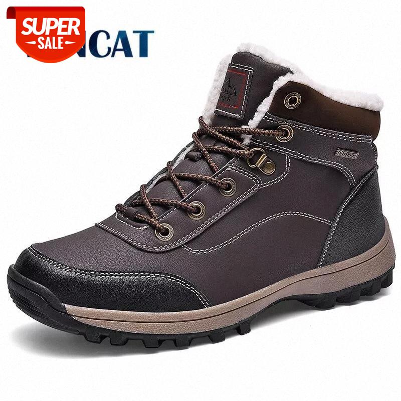 

Fashion Winter Men's Boots Plush Warm Man Snow Boots Outdoor Winter Sneakers Waterproof Men Ankle Zapatos Hombre Size 48 #Yc4S