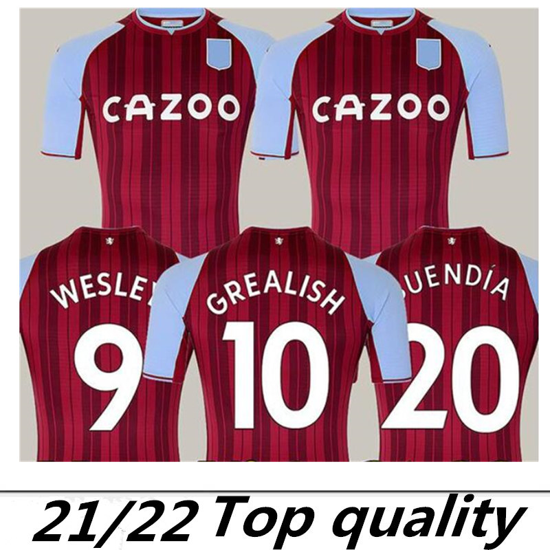 

21 22 Aston Soccer Jerseys villa GREALISH BUENDÍA TRAORE BARKLEY 2021 2022 WATKINS WESLEY EL GHAZI M.TREZEGUET McGINN Football Shirt men and kids kits