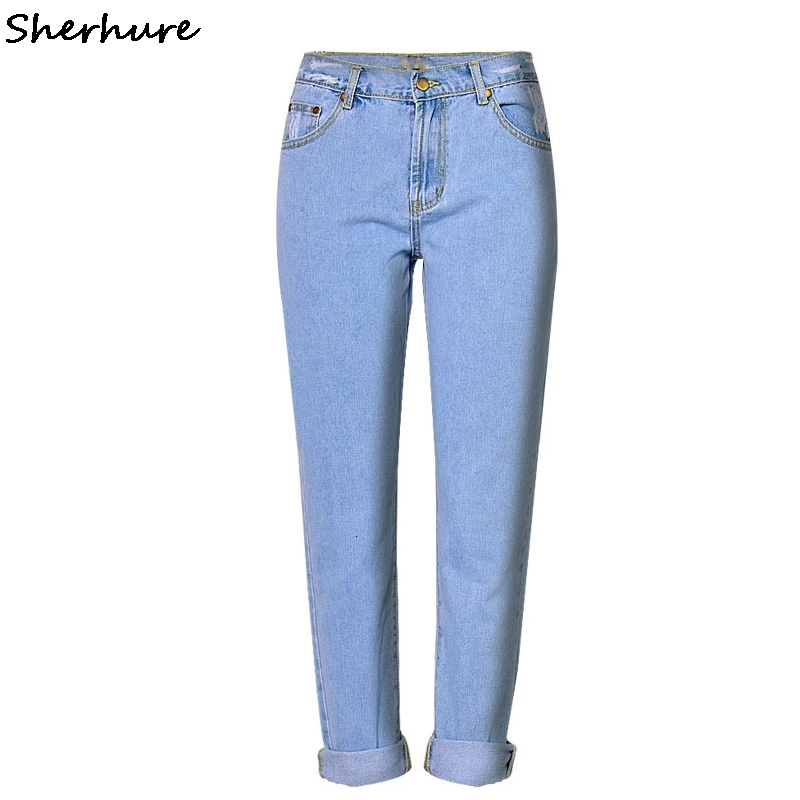 

Elastic Pencils Skinny Jeans for Women Boyfriend High-profile Female Pants Blue Stretch Plus Size Pantalon Seqz