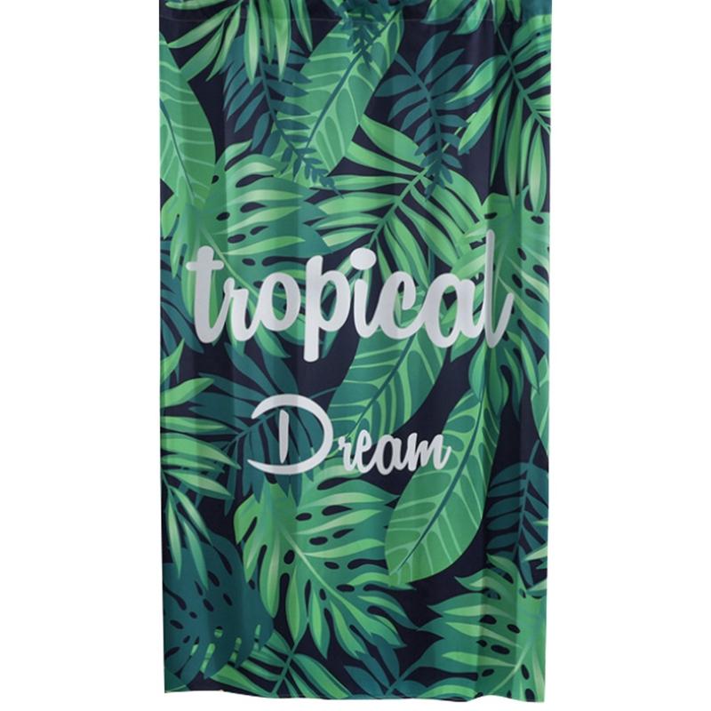 

Tropical Rainforest Style Banana Leaf Window Curtain Hook Drape Curtain