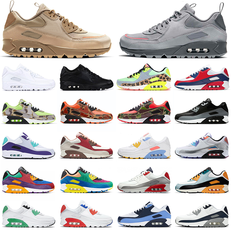 

2022 men women running shoes 90 des chaussures Wolf Grey Dancefloor Green USA Camo Red Trail Vibes Triple Black mens womens sneakers 90s walking jogging trainers, 36-45 recraft royal