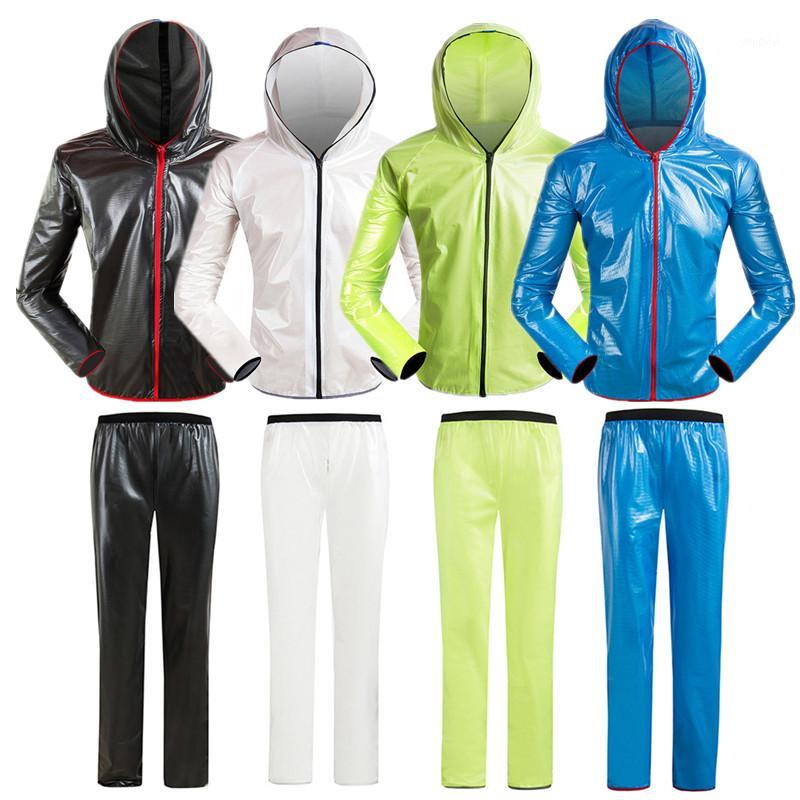 

MTB Bike Cycling Jacket Sets Men Women Waterproof Windproof Raincoat Reflective Jersey Pants Suit Bicycle Clothing Ropa Ciclismo1, Black set