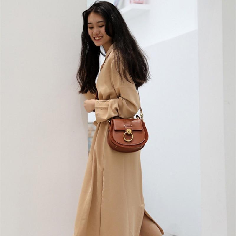 

20CM [WITH BOX] Luxury Women Bag For Designer Brand Saddle Bags Leather Ladies Crossbody Bag Fashion Ring single Shoulder Bag Vintage soft hasp Handbag, Customize