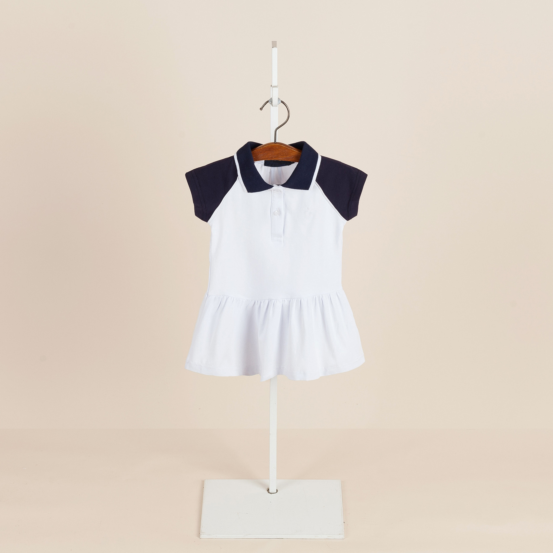 

Beni Summer dress children's clothing girl Korean version of the cotton knit dress stitching children's sports skirt princess dress, Red;yellow