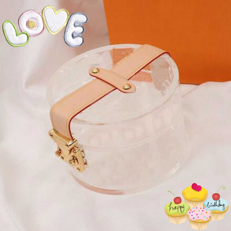 

2021 Personality Transparent Lady Party Handbag Fashion Necklace Jewelry Storage Bag High Quality Mini Women with Scarf