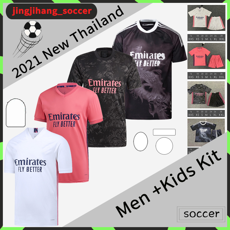 

21 REAL Soccer MADRID Jersey HAZARD SERGIO RAMOS BENZEMA VINICIUS Camiseta Football Shirt Uniforms Men + Kids Kit Soccer Wear Sets, 2021 away with patch 2