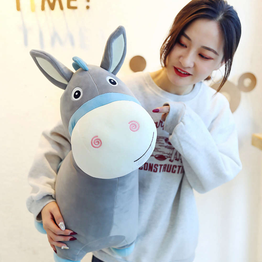 

Cute little donkey doll Horse Plush Doll children Large Pillow Gift Girl, Blue