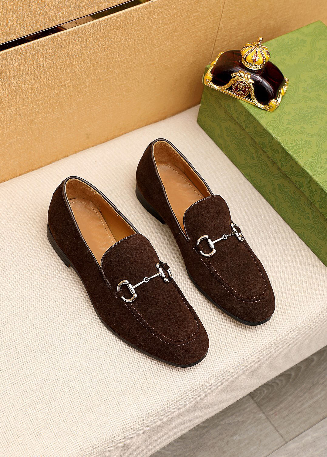 

2022 Men's Designer Business Office Loafers Casual Genuine Leather Driving Shoes Brand Party Wedding Dress Shoes Size 38-45, Black