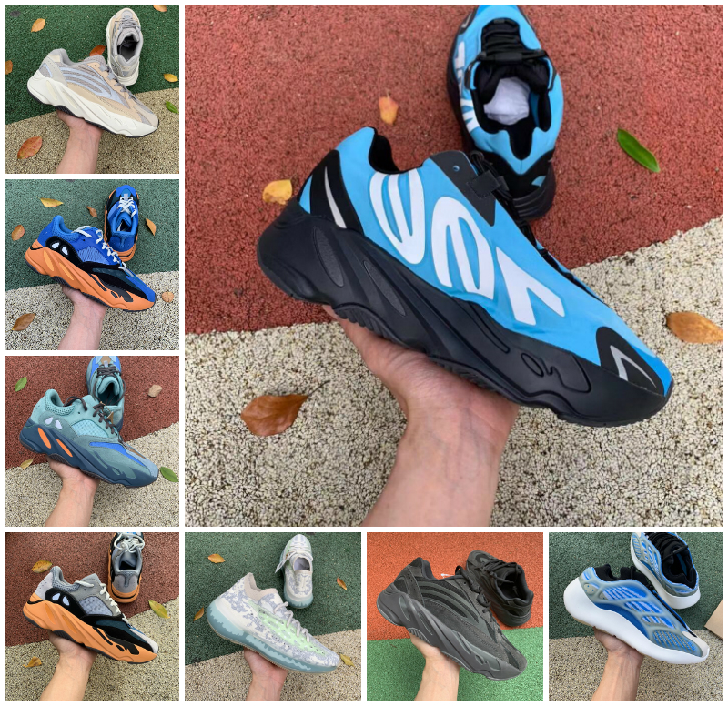 

Top Quality 2021 kanye 700 shOes mens trainers 700s Cream Bright Blue Azael Alvah Safflower Vanta Magnet Solid Grey Utility Black outdoor Casual sports sneakers, Box