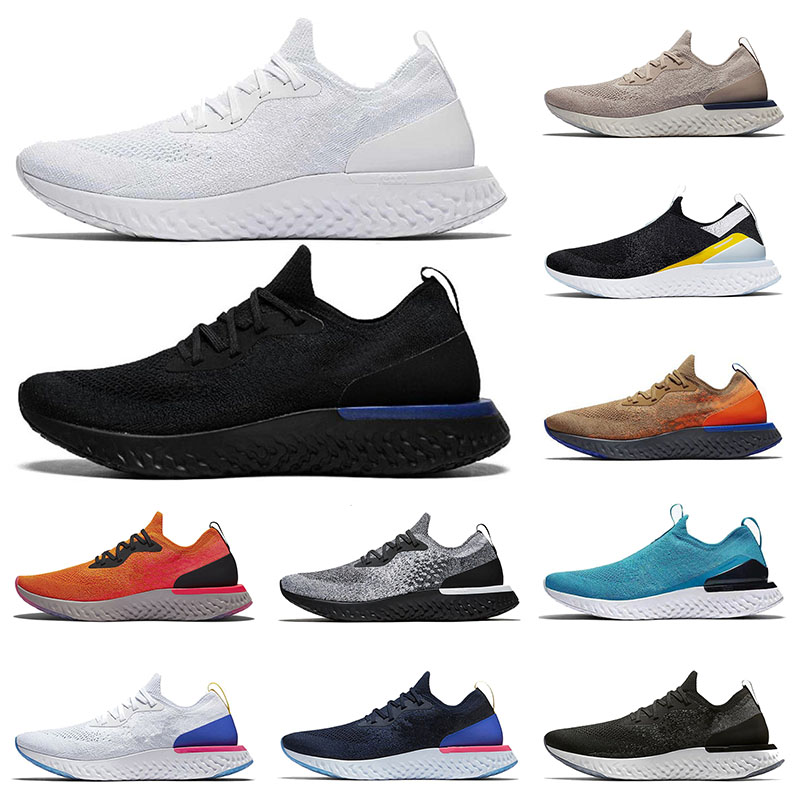 

Big Size 36-45 Epic React Flynit V2 Running Shoes Fly Knit V1 Cookies and Cream Men Women Athletic Pewter Grey Belgium Trainers Brownish Yellow Outdoor Sports Sneakers, 13 belgium 40-45