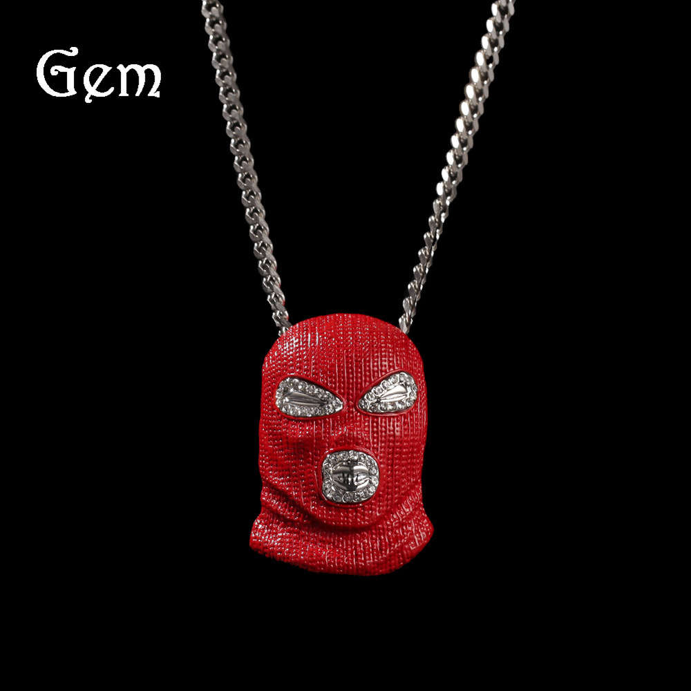 

Gumeng hip hop red anti terrorist pendant CS red mask horror headgear Pendant