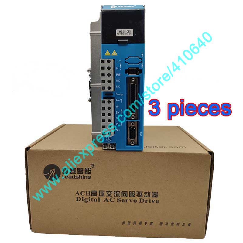 3 Pieces Leadshine Easy Servo Drive HBS1108S 110V Input Work With Hybrid Servo Motor 86HSM85H-E1 or 86HBM80H-1000 86HBM120H-1000-image-654180879