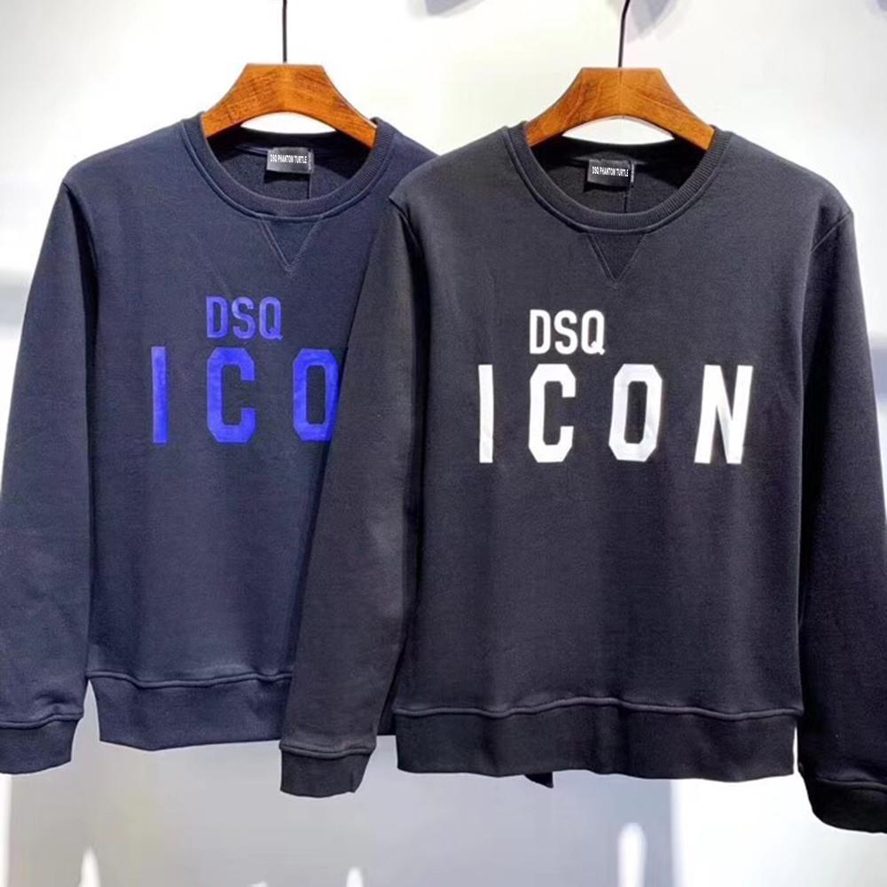 

D2 PHANTOM TURTLE Hoody New Mens Designer Hoodies Italy fashion Sweatshirts Autumn Print D2 Hoodie Male Top Quality 100% Cotton Tops 2 soA, Black
