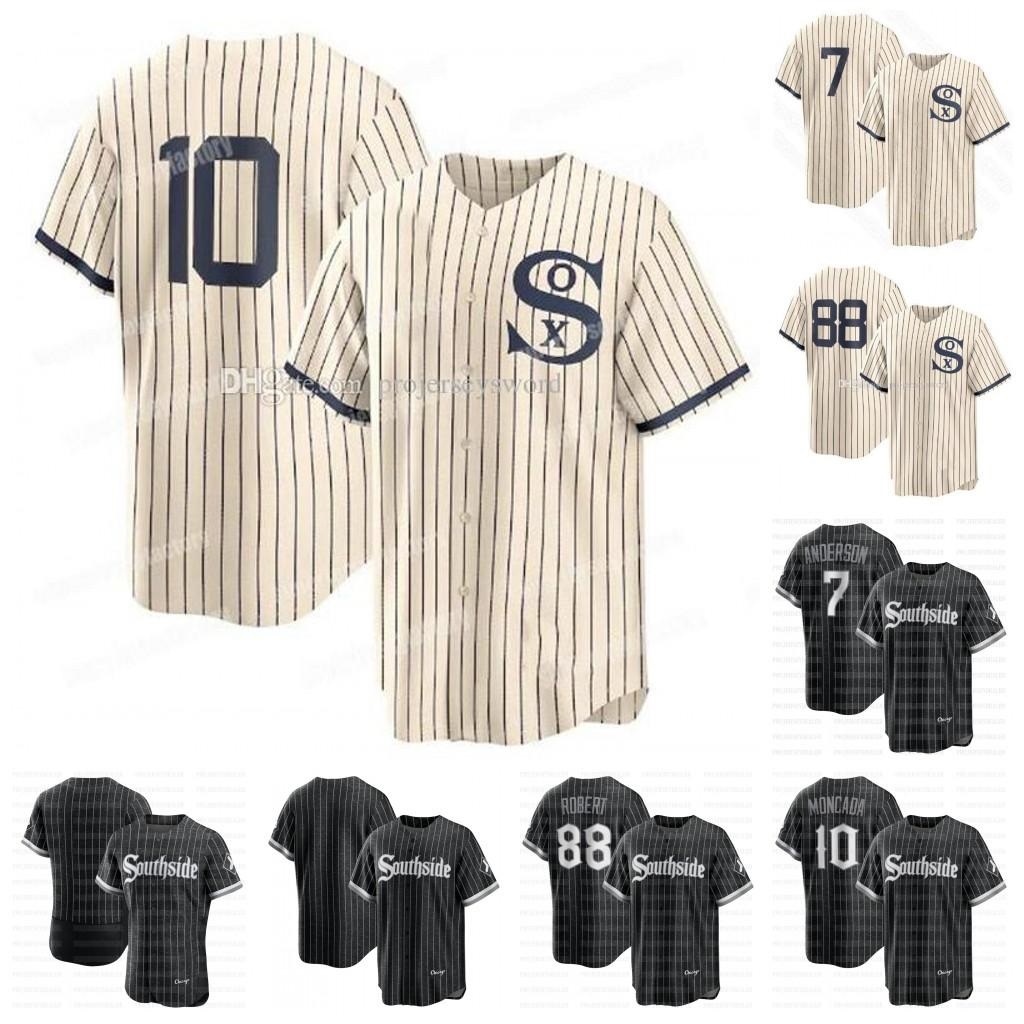 

White Sox Chicago Youth 2021 Field of Dreams Game Tim Anderson Jersey Yoan Moncada Luis Robert Jose Abreu Kimbrel Thomas Rodon Yasmani Grandal Lynn, Blue;black