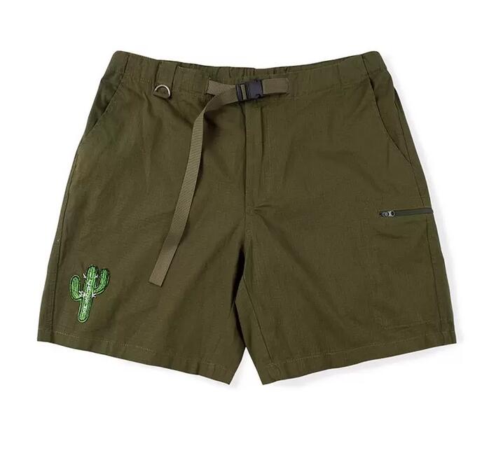 

Travis Scott Cactus Jack Running Wild Shorts Casual Fashion Gold Embroidered High Quality Sports Short Pants Designer, Black2