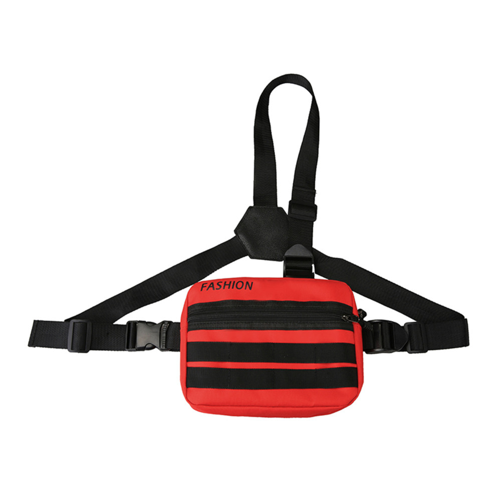 

New Chest Bag For Men Casual Tactical Chest Rig Bags For Male Waist Bag Hip-hop Functional Waistcoat Canvas Kanye C0228