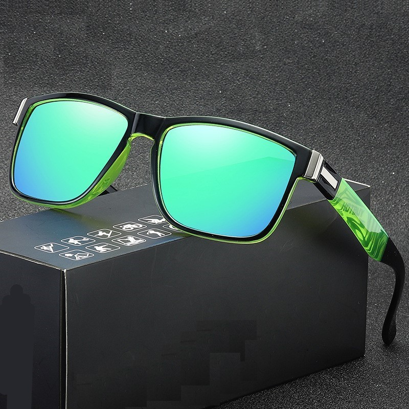 

mens polarized sunglasses fit over for women uv protection European and American sports cycling men's square outdoor