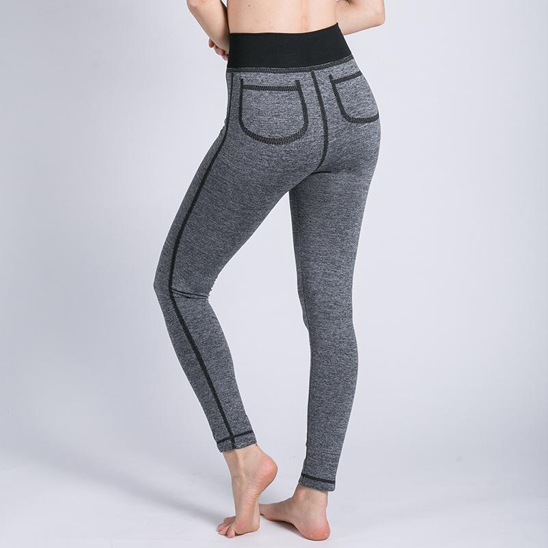 

Women Seamless Yoga Fitness Sports wear Running Leggings Workout skinny Pants High Waist female Push Up print Tight trousers, P43-fense