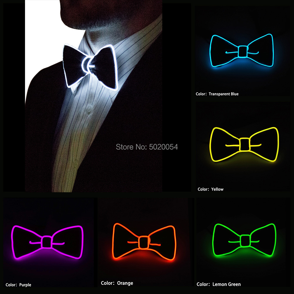 Costume Accessories Wedding Costume LED Flashing Light Up Bowtie Necktie Mens Boys Party Bow Tie Novelty Fashion Bow Tie-image-751131054