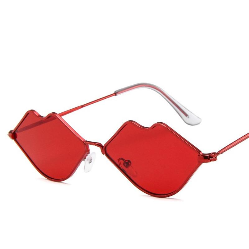 

Sunglasses 2021 Retro Lip Shape Sun Glasses Travel Small Men Women Vintage Fashion