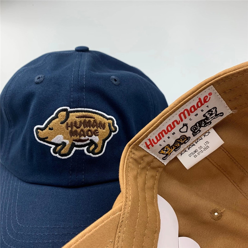 

2021 New Pig Embroidery Human Made Baseball Caps Men Women Hat Kanye West Jck7