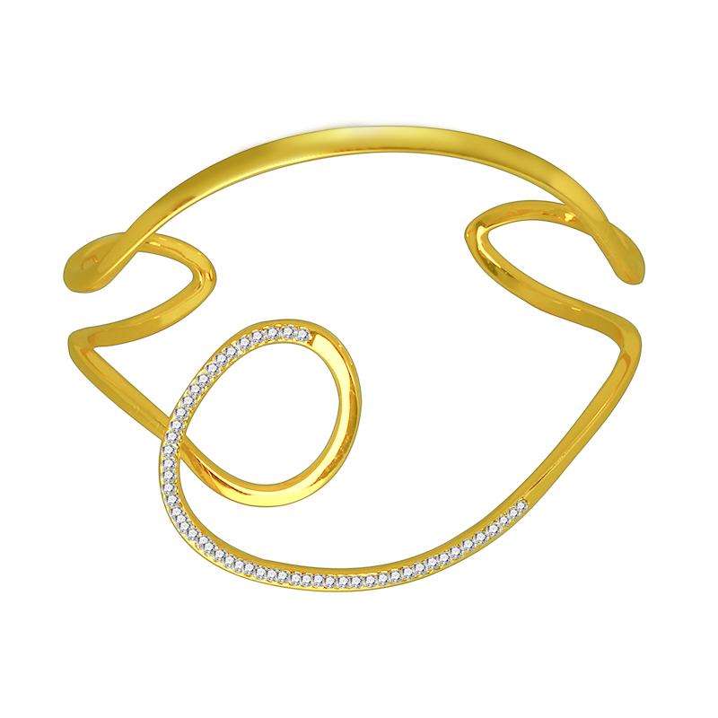 

Bangle Bracelet For Women Twisted Gold Color Wholesale African Jewelry Dubai Accessory Cuffs Couple