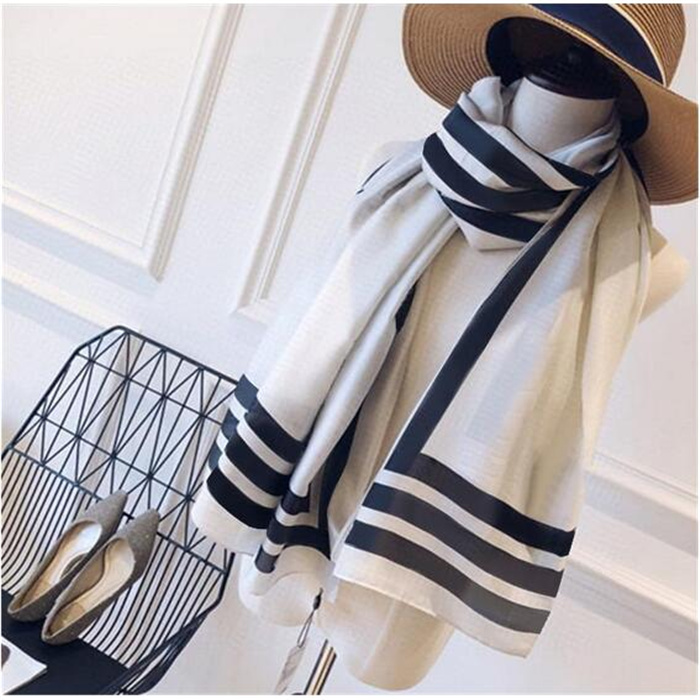 

2021 Hotsale brand Scarf womens senior Silk wool shawls Fashion tourism soft Designer luxury scarves long printing four seasons