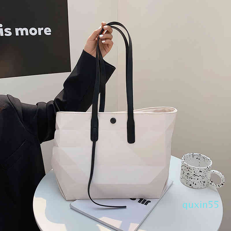 

Brand Tasks For Women 2021 High Quality Leather Shoulder Bag Casual to Female Luxury Handbag Fashion Shopping Bag, Black tote bag