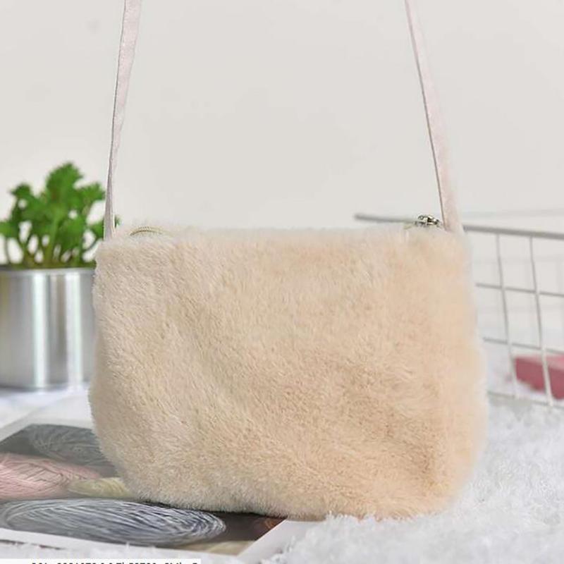 

DAIGELO Newest Girl Cute Purse Satchel Cross Body Shoulder Bag Messenger Bag Handbag Solid Ins Style Small Fresh Messenger Bags, Beige