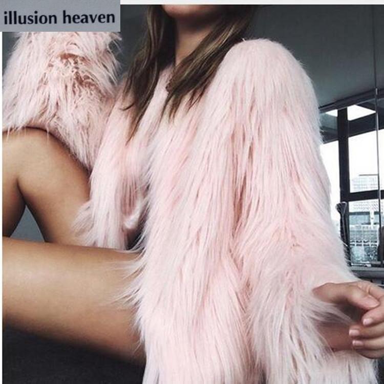 

Women's Fur & Faux 2021 Large Size Imitation Coat High-end Fashion Warm, Black