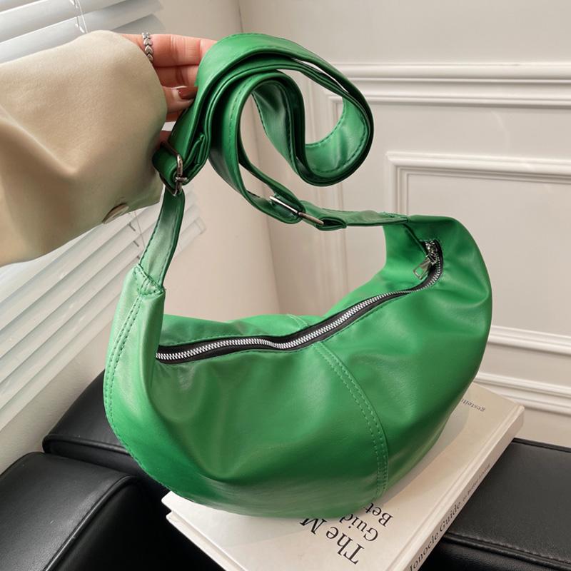 

Evening Bags Lady Casual Simple Shoulder Bag Fashion Designer Messenger Trend Solid Color Soft Leather Armpit Wrist