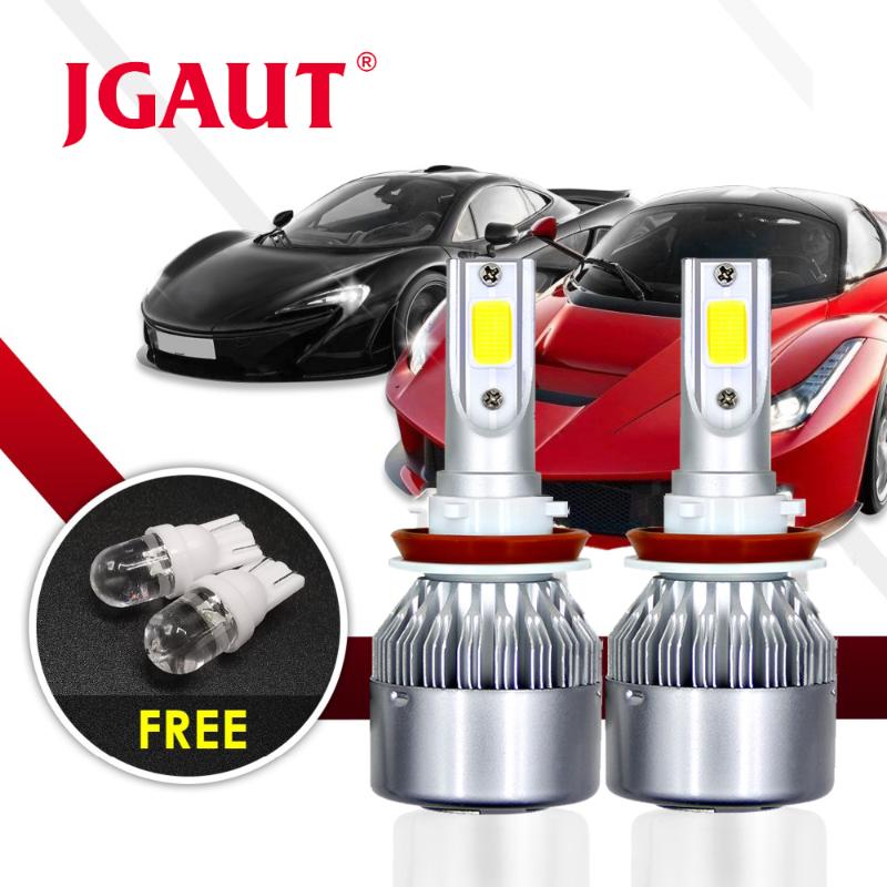 

Car Headlights JGAUT C6 H4 LED Light H1 H3 H7 H8 H9 H11 9005 9006 880 COB 3000k 4300k 8000k 6000k Headlight Hi Low Beam 12V Fog Lamp 7600lm
