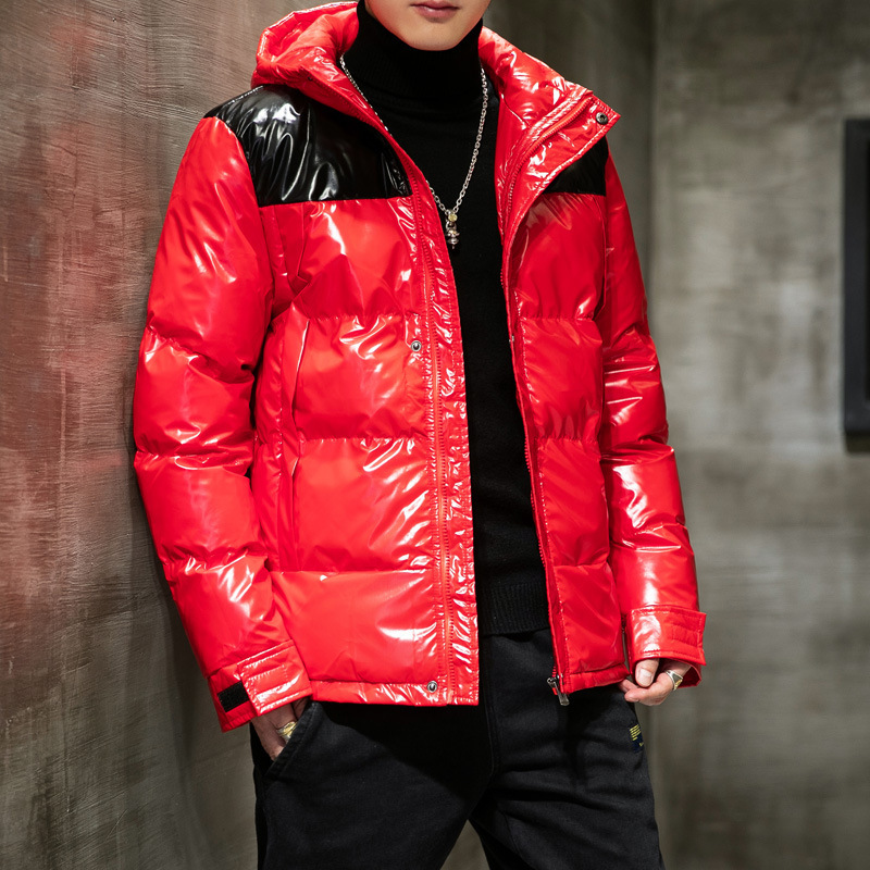 

2021 New Brand Mens Winter Down Jacket Long Sleeve Man Clothes Dust Coat Hoodie Korean Style Plus Size Fashion High Quality Clothing Igsl, Red